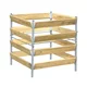 KOMPOSTNIK KOVINSKO-LESEN 730l 90x90x90cm | Topdom