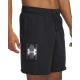 Under Armour RIVAL TERRY LOGO 8IN SHORT, moške hlače, črna 1390147