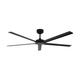 Lucci air 21616149 - Plafonski ventilator MONZA IP55 crni + daljinski upravljač