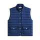TOMMY HILFIGER Brezrokavnik temno modra