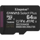 Kingston Canvas Select Plus / Micro SDXC / 64GB / UHS-I U1 / Razred 10 SDCS3/64GBSP