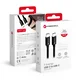 FORCELL USB-C–USB-C kabel Forcell F-Energy QC4.0 PD 3A 60 W, 3 m, C338, črn
