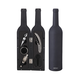 KINGHOFF Petodelni vinski poklon set u obliku flaše KH1166 crni