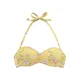 SUNSEEKER Bikini zgornji del Ditsy rumena/jelka/roza/naravno bela