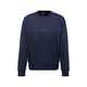 BOSS Black Sweater majica Soleri280, tamno plava