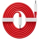 OnePlus Warp podatkovni kabel iz USB-C na USB-C, rdeč, 1.0 m