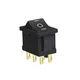 Proelektronic Crni prekidač 19x13mm 3pola/6pinova ( PREKplas-CR36 )