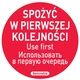 shumee Nalepke za varnost hrane jedi najprej PL RU EN 500 kos