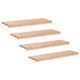 vidaXL Stopnice 4 kos 90 x 25 x 2 cm Naravna Trda bukovina
