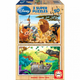 EDUCA lesena sestavljanka, 2 x 50 kosov - Animal friends