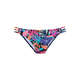 BENCH Bikini hlačke Pitch cijansko modra/sliva/neonsko roza/črna