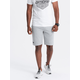 Ombre Mens short ottoman knit sweat shorts - gray