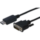 DisplayPort/DVI priključni kabel [1x DisplayPort-utikač 1x DVI-utikač 24+1-pol.] 2m, c