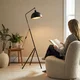 Opviq Podna lampa, Crna