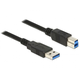DELOCK Delock USB kabel USB 3.2 gen. 1 (USB 3.0) USB-A vtič\, USB-B vtič 1.00 m črna pozlačeni konektorji 85066, (20416374)