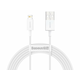 BASEUS Kabel USB Lightning iPhone 2,0 m Superior Series 2.4A (CALYS-C02) Bela