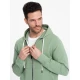 OMBRE Moška jopa s kapuco BASIC zelena MDN125423 M