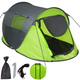 Vodoodporni izskočni šotor - Siva/zelenatectake