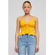 Womens top Waffle Pique Ruffle mango