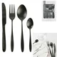 shumee Charbon black set jedilnega pribora 16 kosov