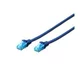 CAT 5e U-UTP patch cable, PVC AWG 26/7, length 20 m, color blue