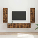 Komplet TV omaric 4 pcs Dimljeni oreh Konstruiran les - vidaXL - Rjava - 57.9 - 30 x 31 x 100 cm - 2025-vidaXL-Uvoz_2