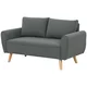 Homestar Dvosedna zofa 145x75x78 cm temno siva