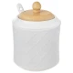 shumee Sladkornica z žličko, beli porcelan, WHITELINE, 350 ml