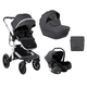 Kikka Boo Kolica Irene premium 3in1 set sa I-SIZE autosedištem i tvrdom korpom Dark Grey ( KKB11252 )