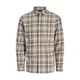 JACK & JONES Srajca JPRBluharvey rjava / temno siva / bela