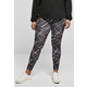 Womens AOP Geometric Black Leggings