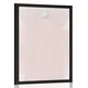 Plakat sodobna rožnata mavrica Mid-Century - 20x30 black