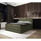 MID.YOU POSTELJA BOXSPRING 180 cm  x 200 cm , les, tekstil, leseni material zelena