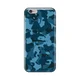 Silikonska maska za iPhone 6/6S Camouflage Pattern Print tamno plava