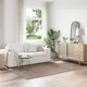 vidaXL Shaggy preproga z lateksom rjava 140x200 cm