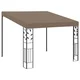 Vidaxl Paviljon za namestitev na steno 3x3x2,5 m taupe