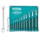 TOTAL Set okastih ključeva THT1024121 Set ključeva