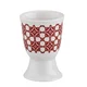 shumee Skodelica za jajca Cilio Amici, porcelan, premer 5 x 7 cm, rdeče ploščice