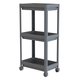 Aberto Design Polica za odlaganje TKRLKKT-3K-3, 70x36x23 cm, Crna
