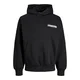 JACK & JONES Majica Digital siva / črna / bela