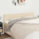 Posteljno vzglavje krem 180x5x78/88 cm blago