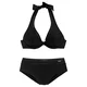 LASCANA Bikini, črna