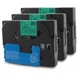 Komplet Brother TZe-721/TZ-721/PT/P-Touch 9mm kompatibilni trakovi (3) - črn izpis/zelen trak