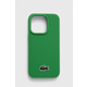 LACOSTE MAGSAFE maska za iPhone 15 Pro WOVEN LOGO GREEN