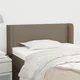 Vidaxl vidaXL Vzglavje postelje s krilci, sivo-rjavo, 93x16x78/88 cm, blago