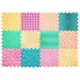 Ortek Masažna podloga Puzzle Mix Pastel 12 elementov