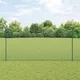 vidaXL varjena žična ograja z 11 U stebrički zelena 1,6x25 m jeklo
