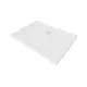Mexen Flat pravokotni tuš slim 80 x 70 cm, bel, krom sifon - 40107080