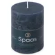 shumee Rustikalna stebrna sveča Spaas 70/95 mm 35h, temno modra