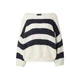 Herrlicher Pulover Leena marine/off-bela